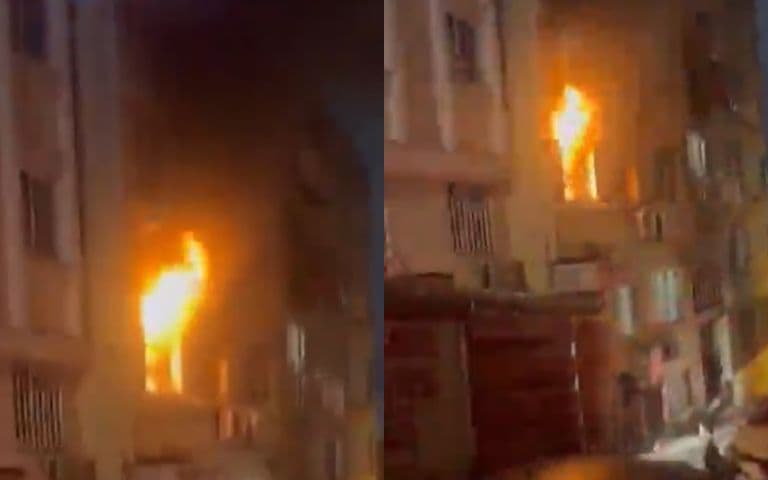 Fatih’te korkutan otel yangını