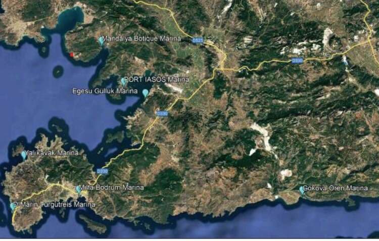 kaplankaya yat limanı muğla milas