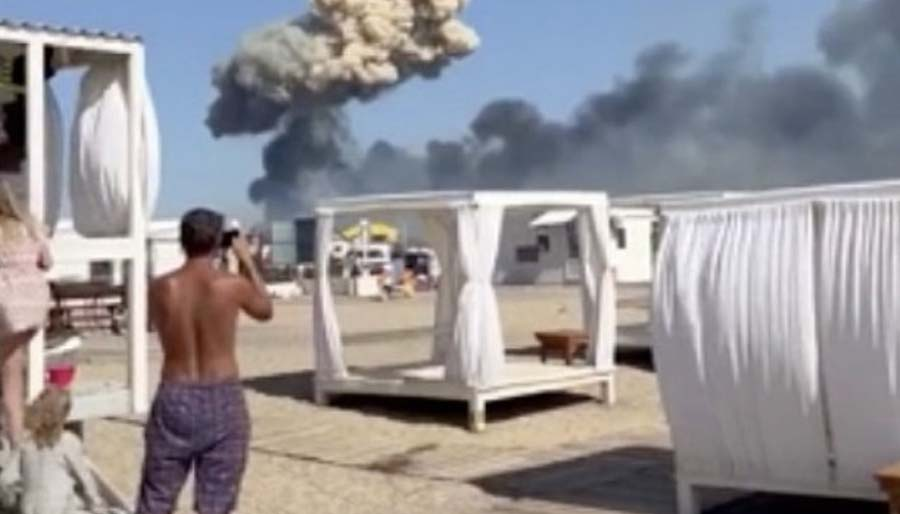 Rus turistlerin gözdesi Kırım'da büyük patlamalar