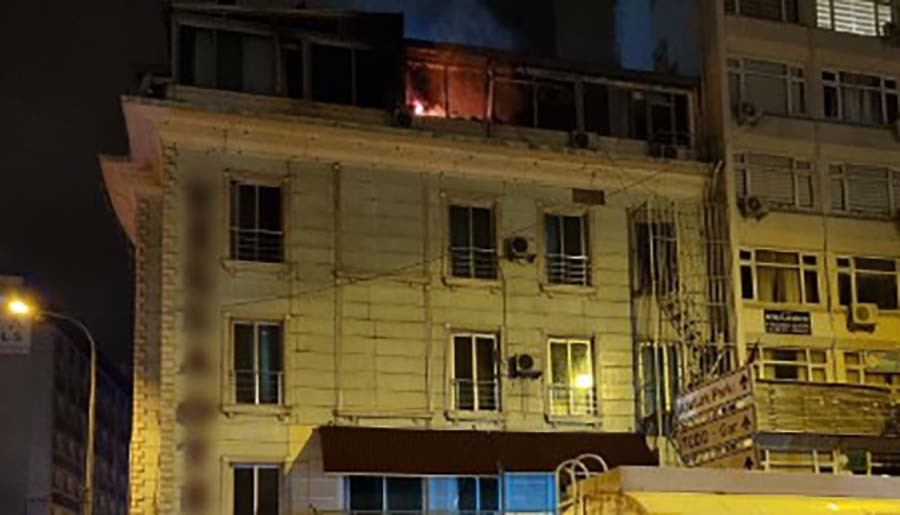 Adana’daki otelde yangın