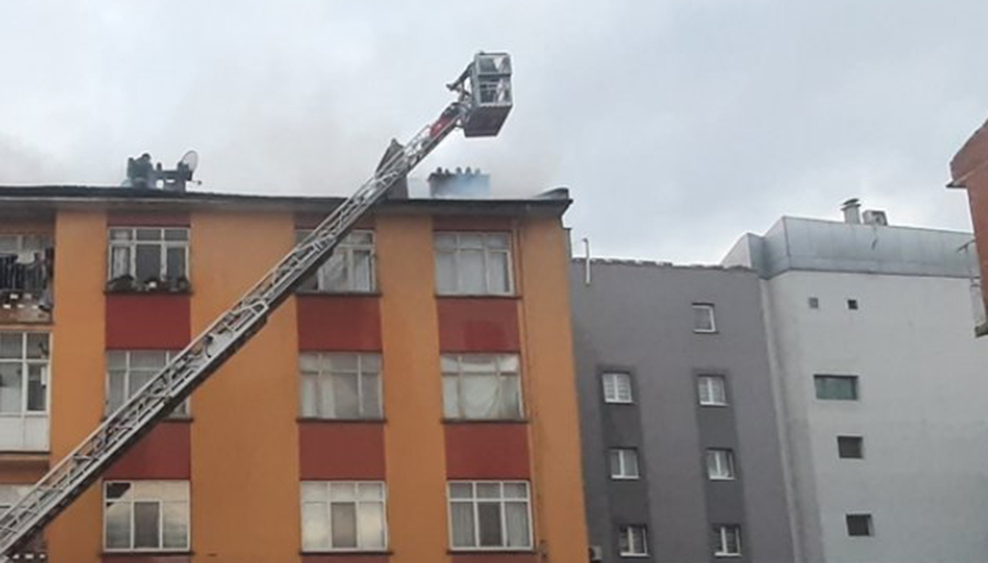 Konya’da korkutan otel yangını