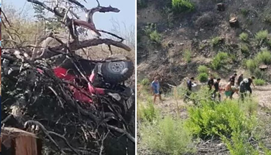Antalya’da ATV turu yapan turist uçurumdan düştü