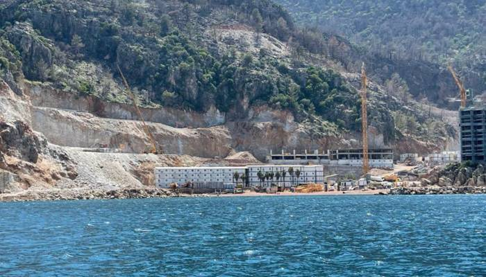 Sinpaş Marmaris Kızılbük Projesinde inşaatı durdurdu