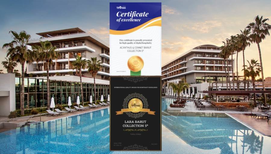 Barut Hotels’e TopHotels’ten iki ödül birden 