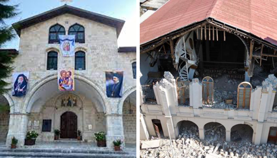 Depremde ağır hasar alan kilise 2 yıl önce restore edilmiş