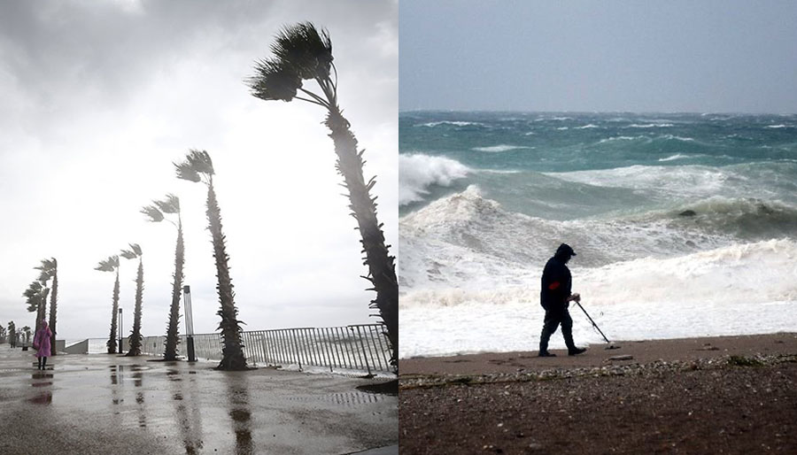 Antalya’yı fırtına ve yağmur vurdu