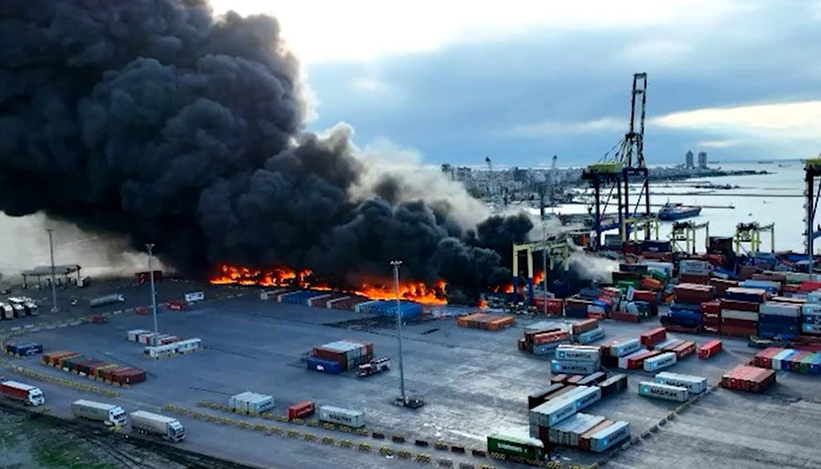 İskenderun Limanındaki yangın devam ediyor