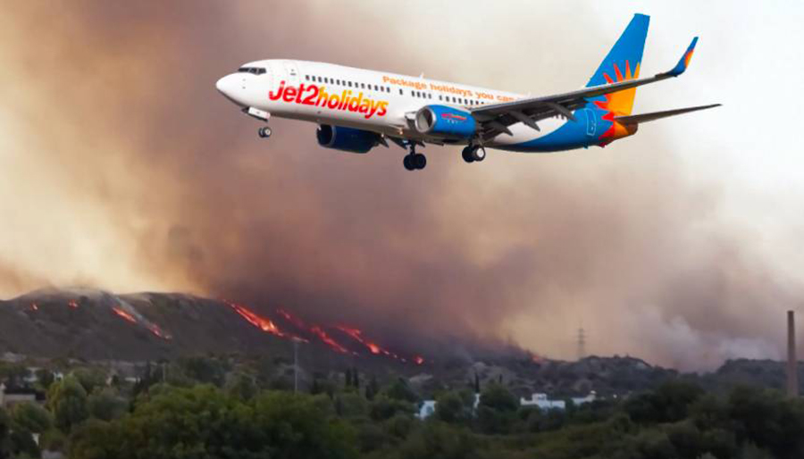 Jet2 yangın faciasının sürdüğü Rodos’a turist götürecek