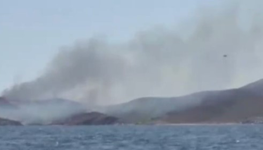 Avşa Adası’nda yangın