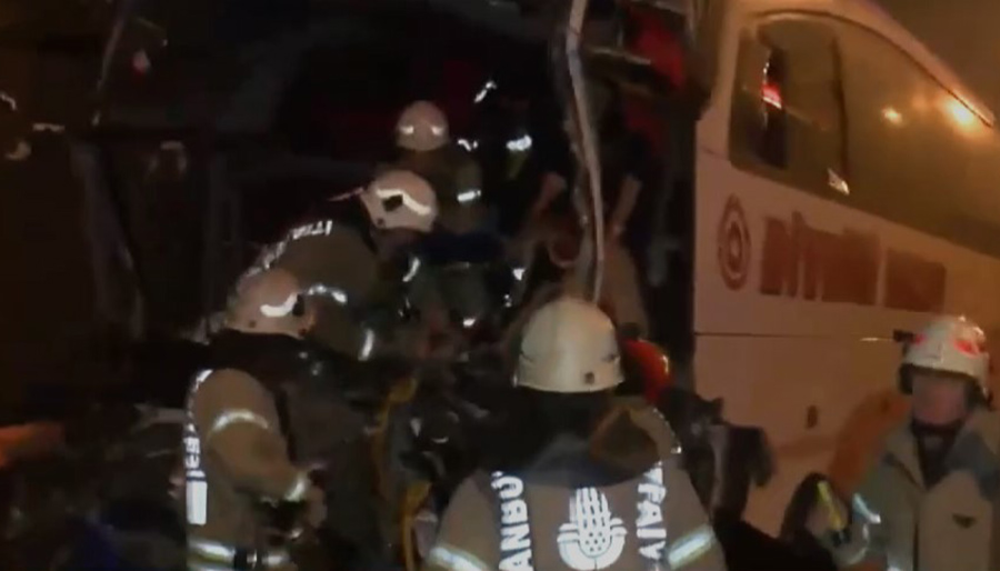 Kuzey Marmara otoyolunda otobüs kazası, çok sayıda yaralı var