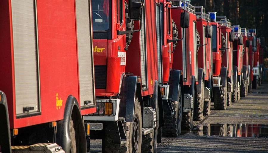 Mersin’de yıllardır inşaatı bitmeyen otelde yangın