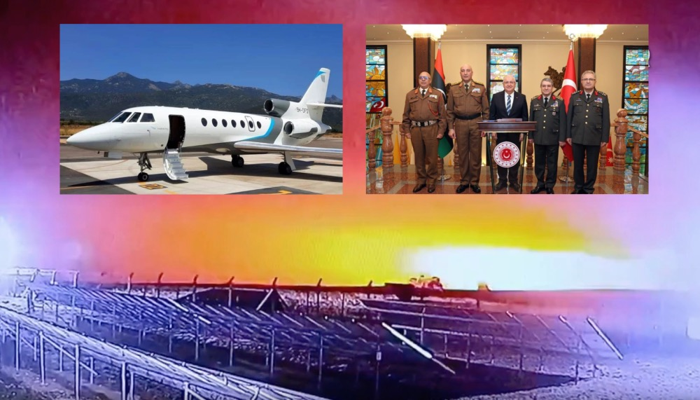 5 üst düzey Libya devlet yetkilisini taşıyan uçak Ankara’da düştü