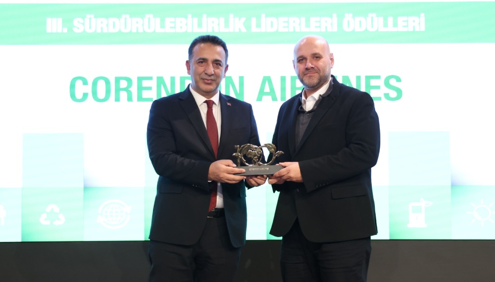 Corendon Airlines’a ‘Sürdürülebilirlik Liderleri Ödülü’