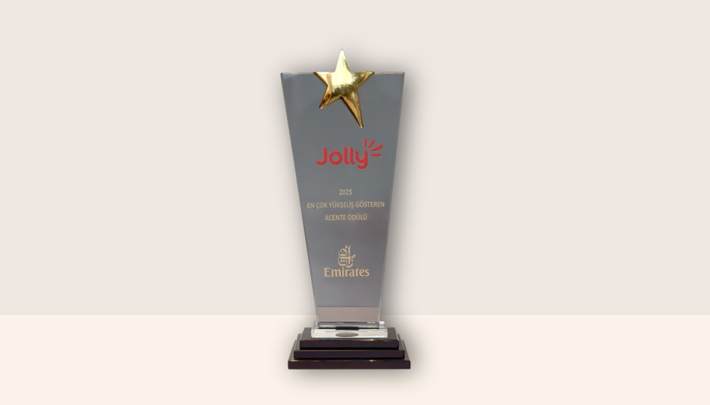Jolly’e Emirates’ten ‘En çok yükseliş gösteren acente’ ödülü