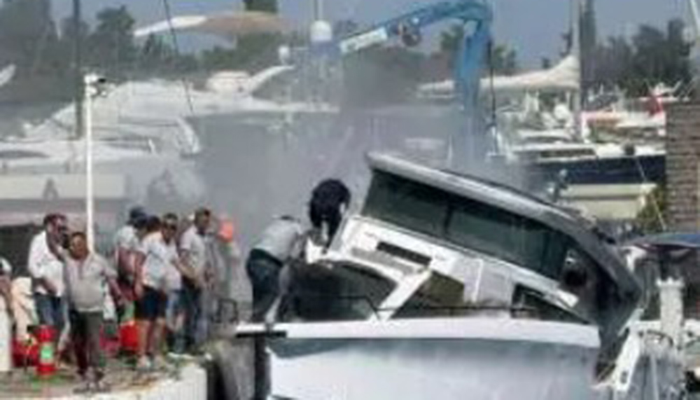 Bodrum’daki marinada patlama, 3 yaralı