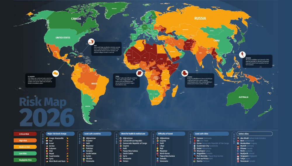 İşte 2026 yılında seyahat etmesi riskli ülkeler