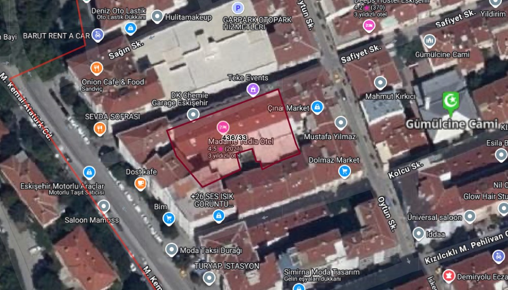 Eskişehir’deki otel 120 milyon TL’ye icradan satışa çıkarıldı 