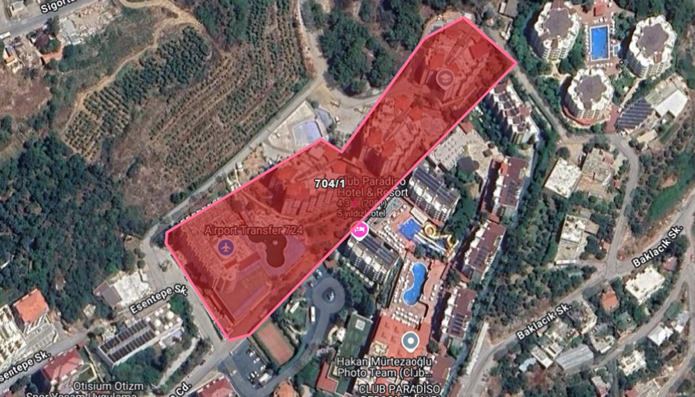 Alanya’daki otel 346 milyon TL’ye icradan satışa çıkarıldı