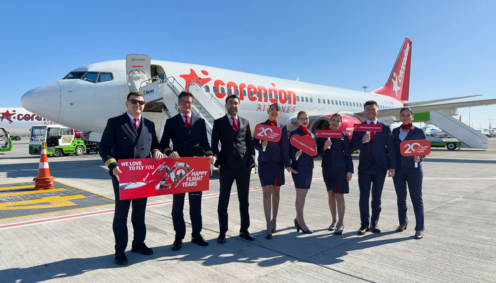 Corendon Airlines 20. yaşını yolcularıyla gökyüzünde kutluyor