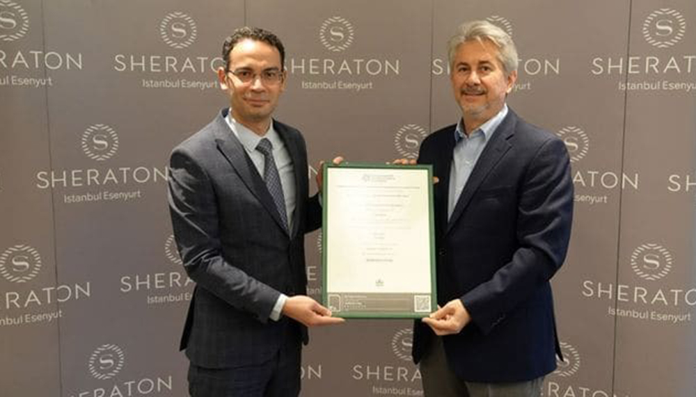 Sheraton İstanbul Esenyurt, Uluslararası Yenilenebilir Enerji Sertifikası aldı