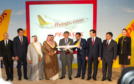Pegasus'un yeni hattı, Cumhurbaşkanı Gül'ün katıldığı törenle açıldı