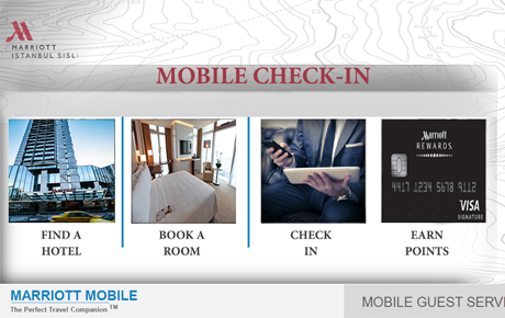  İstanbul Marriott Hotel Şişli, Mobil Check-in uygulamasına başladı