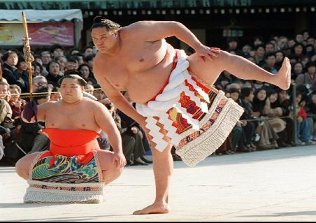 Japon Sumocular Kırkpınar yağlı güreşlerinde