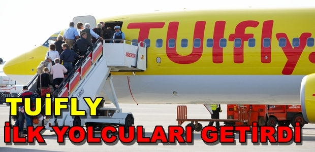 TUIfly ilk yolcularını Alanya'ya getirdi