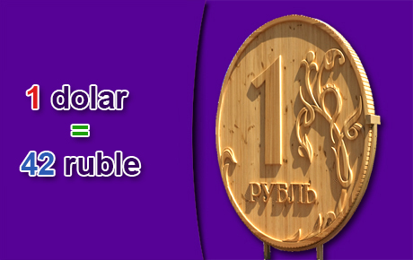 Ruble, dolar karşısında tarihinin en düşük seviyesine geriledi