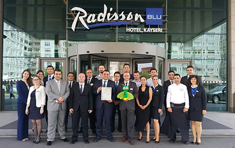 RadissonBlu Hotel Kayseri, 'Yeşil Yıldız' aldı
