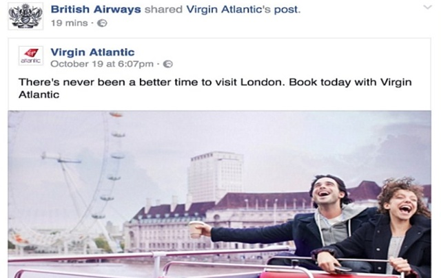 Hava yolu şirketi rakip şirketin reklamını yaptı, sosyal medya karıştı