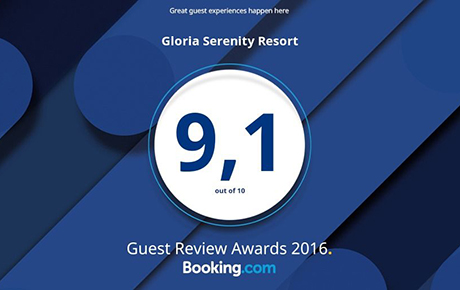 Booking com'dan Gloria Hotels'e 'Guest Review' ödülü