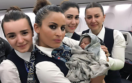 Türk Hava Yolları uçağında sürpriz yolcu