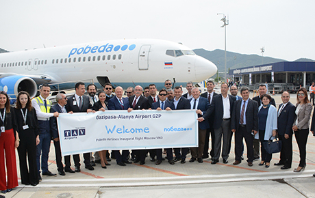 Pobeda Airlines Moskova-Gazipaşa arasında tarifeli uçuşlara başladı