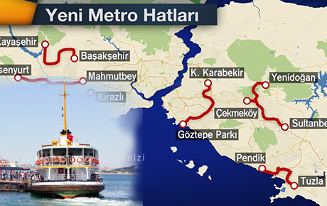 İstabul'da 6 metro projesi ile Beşiktaş-Adalar vapur seferleri durduruldu