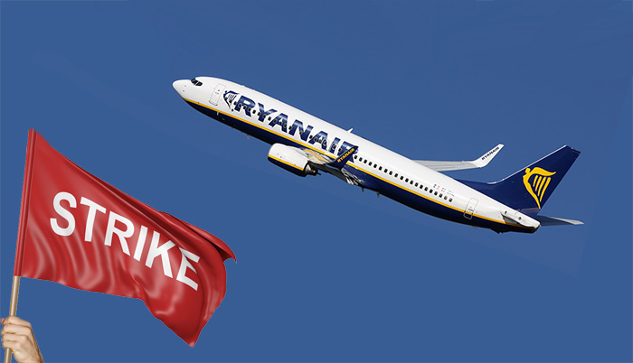 Ryanair yaklaşan büyük grev öncesi 190 uçuşunu iptal etti