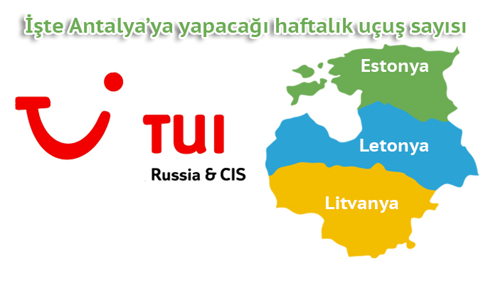 TUI Travel Litvanya, Letonya ve Estonya pazarlarına girdi