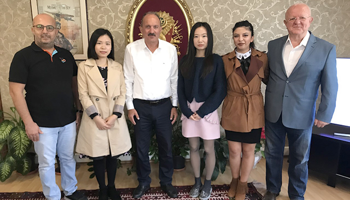 Çin'in online seyahat devinden Fetihiye belediye başkanına ziyaret