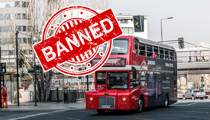 Tur otobüslerinin şehir merkezine girişini yasaklıyor