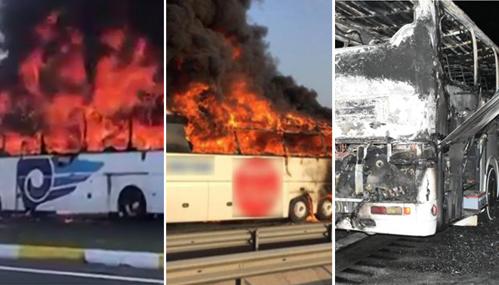 Üç günde üç otobüs yangını: Bu sefer tur otobüsü