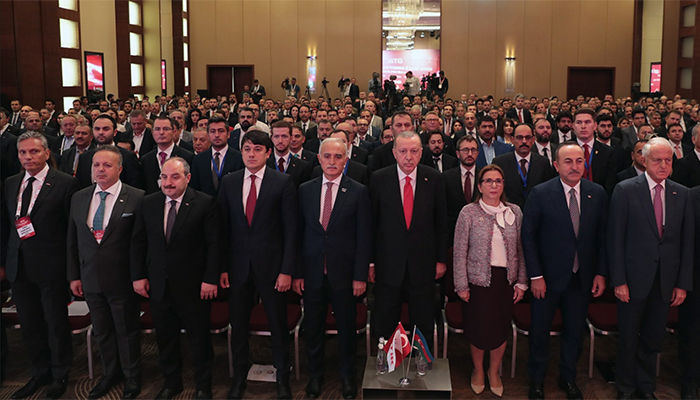 Firuz Bağlıkaya Erdoğan'la birlikte DTİK toplantısına katıldı