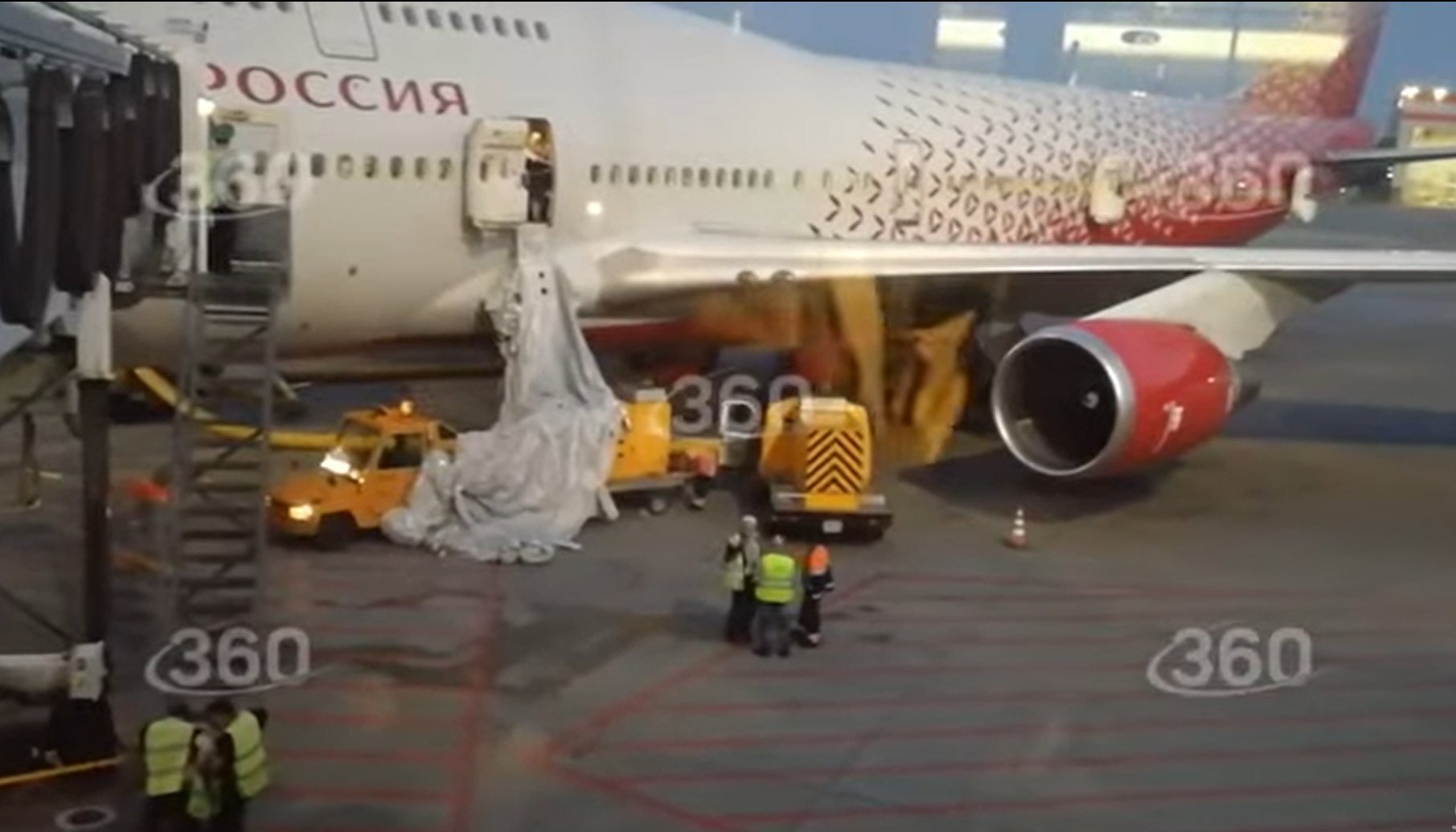 Moskova-Antalya uçağında gergin anlar