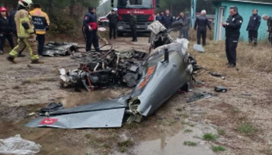 Bursa’da tek motorlu uçak düştü, 2 ölü