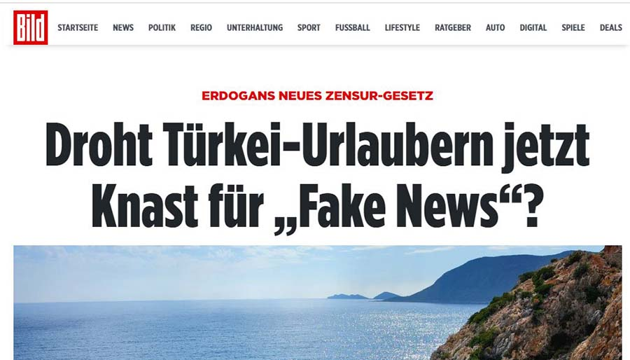 Bild: Türkiye’deki tatilciler hapisle mi tehdit ediliyor?