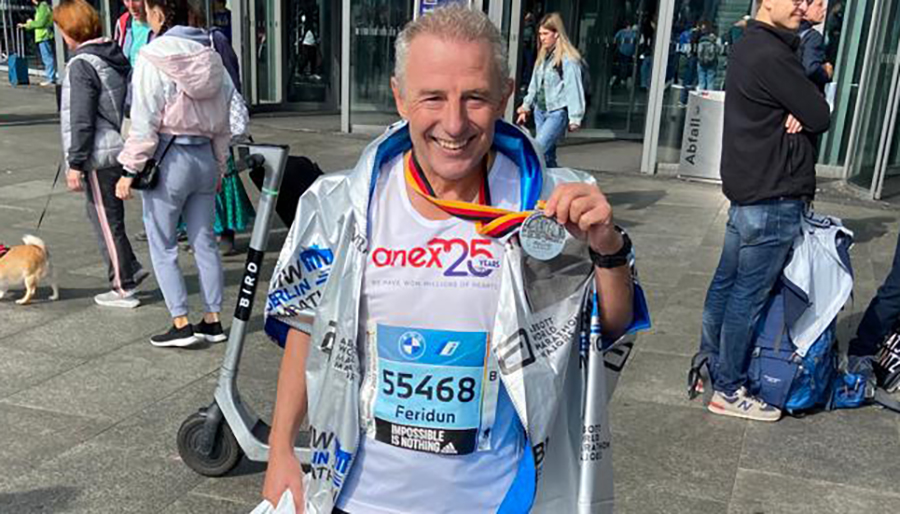 Feridun Ergün ANEX sponsorluğunda Berlin Maratonunda koştu