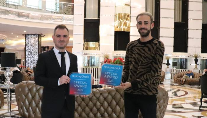 Delphin Hotels’in iki tesisine HolidayCheck’ten ödül