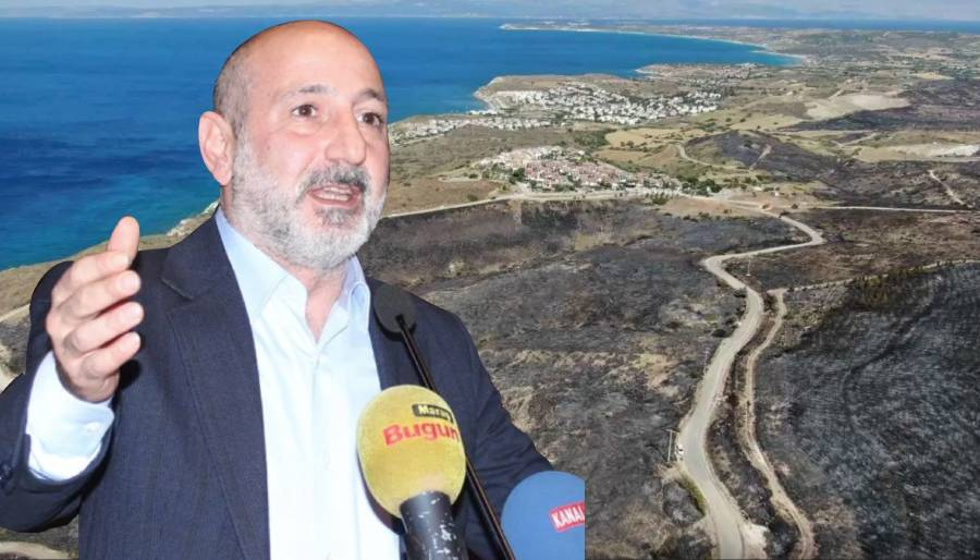Ali Öztunç: Çeşme'de tam da otel yapılacak araziler yanmış