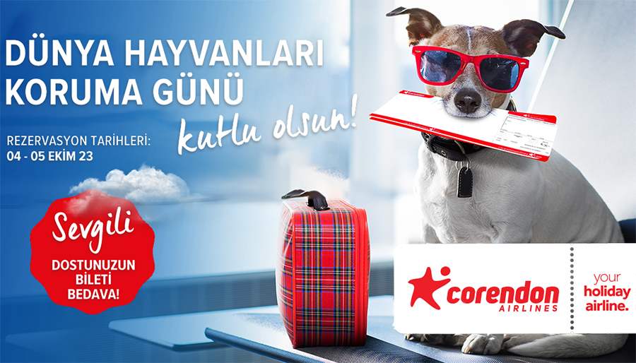 Corendon’dan Dünya Hayvanları Koruma Günü'ne özel kampanya