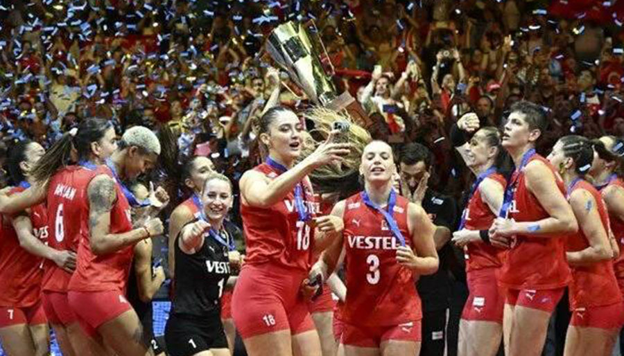 A Milli Kadın Voleybol Takımı, Avrupa şampiyonu oldu