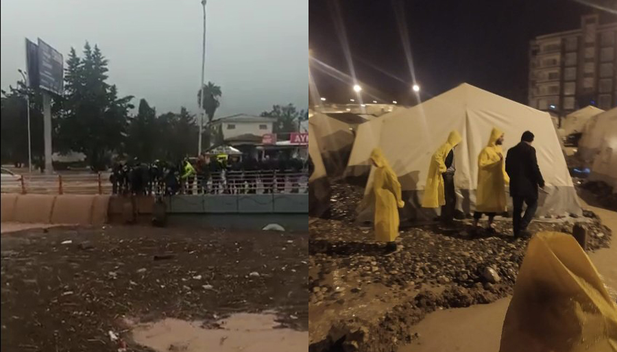 Deprem bölgesinde sel felaketi, çok sayıda ölü ve kayıp var